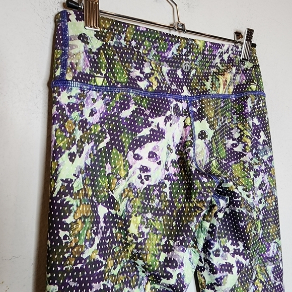 Lululemon Wunder Under Pant *Full-On Luxtreme Floral Sport Backdrop Iris Flower - Picture 8 of 16
